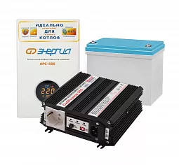 Купить Комплект ИБП для газового котла "Стандарт 75" + Стабилизатор напряжения Энергия в Краснодаре
