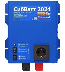 Купить СибВатт 2024 инвертор, преобразователь напряжения DC/AC, 24В/220В, 2000Вт в Краснодаре
