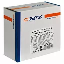 Купить УЗО Энергия АВДТ-32 30мА тип AC 6кА 2P 16A в Краснодаре