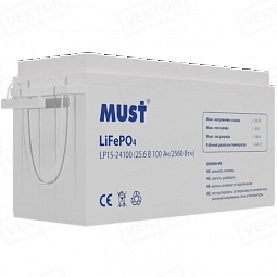 Купить Аккумулятор MUST LP15-24100 LiFePO4 25,6 В 100 А·ч в Краснодаре
