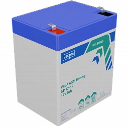 Купить Аккумуляторная батарея VEKTOR ENERGY GP 12-5S 12В 5.5Ач AGM F2 для ИБП в Краснодаре